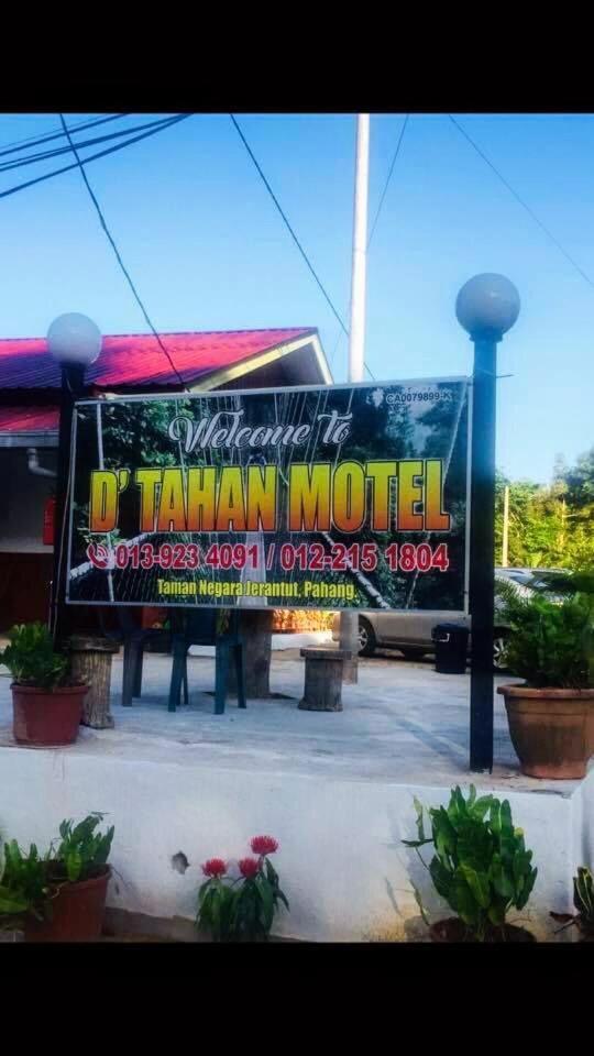 Dtahan Motel Taman Negara Kuala Tahan Ngoại thất bức ảnh